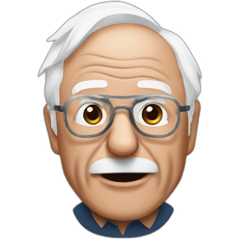 bernie sanders with mouth mask emoji