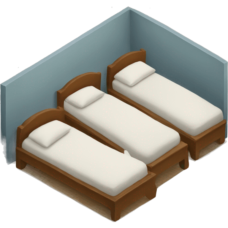 Four beds in the room emoji