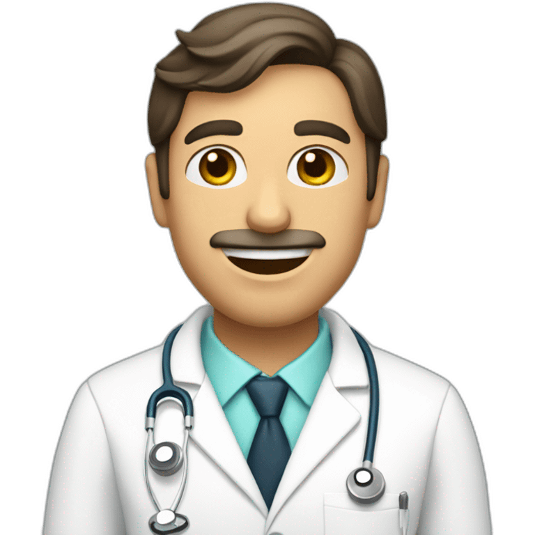 spanish Aesthetic doctor saying hello emoji