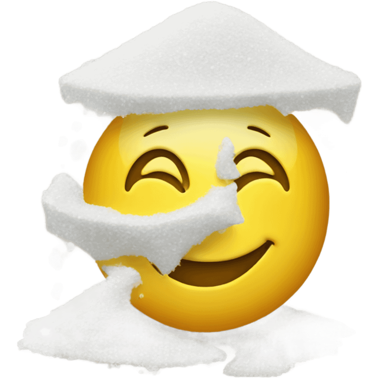 smiley face with salt emoji