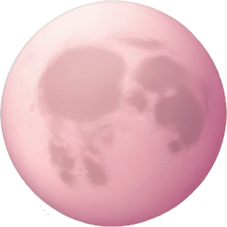 pastel pink moon emoji