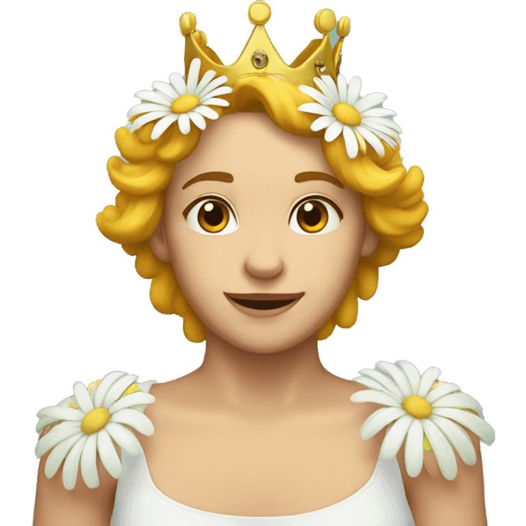 Daisy wearing a crown emoji