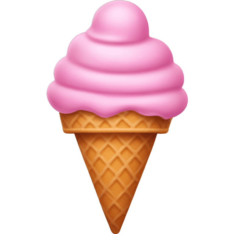 Pink ice cream emoji