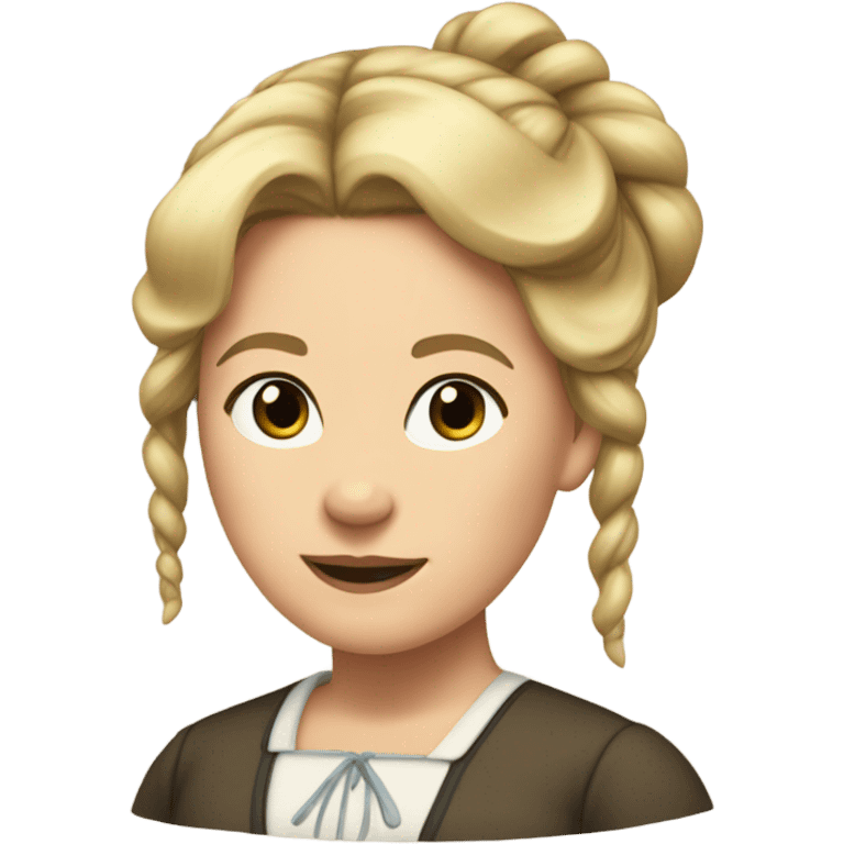 Caroline ingalls blonde hair in bun emoji