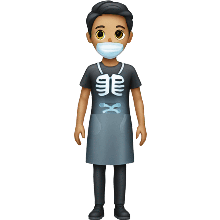 Person wearing X-ray lead apron emoji