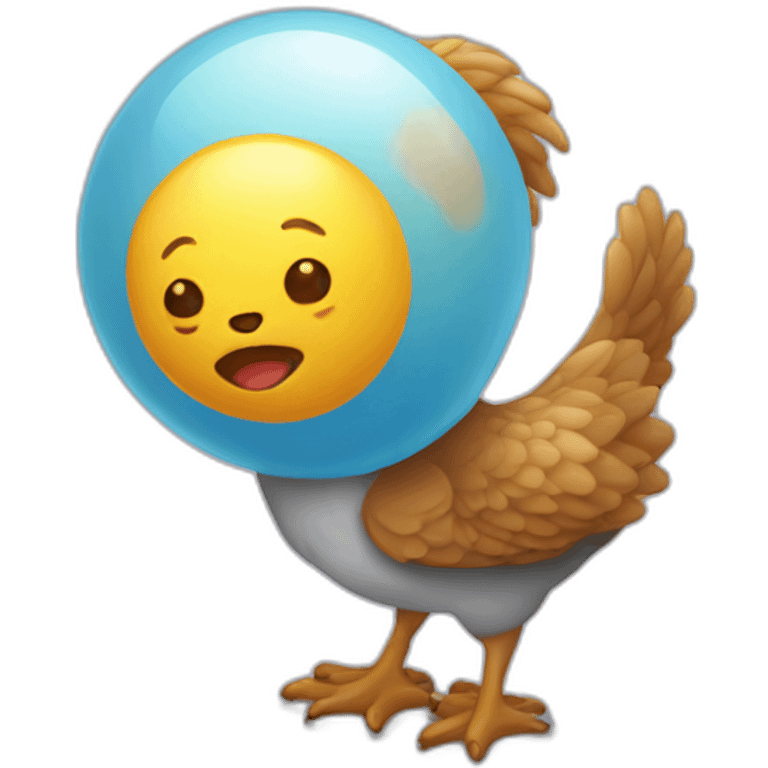 Phoque avec un ballon emoji