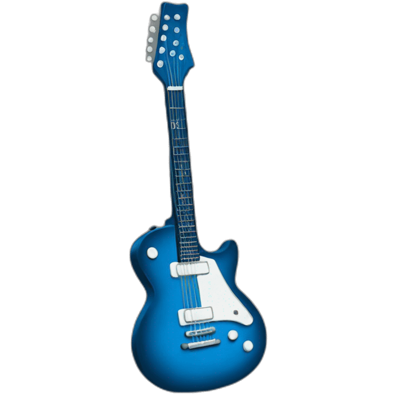 guitare bleu emoji