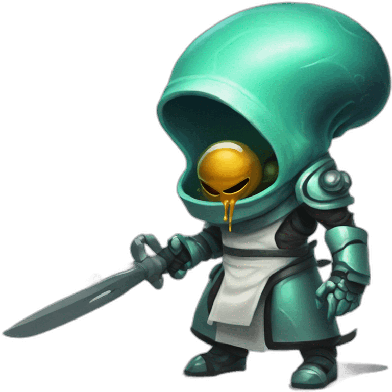 alien chef scifi roguelike rpg style inspired by slay the spire digital art emoji