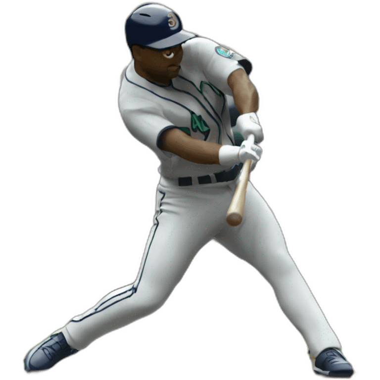 Hitting the Griffey emoji