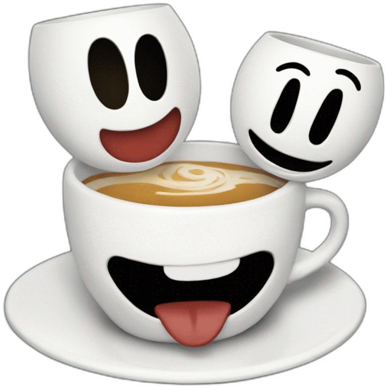 Cuphead and mugman emoji