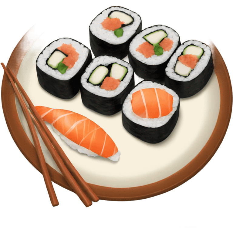 plate of sushi emoji