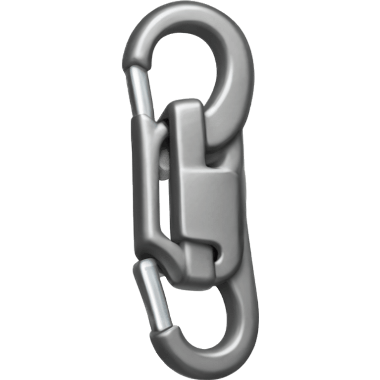 Rockclimbing carabiner emoji