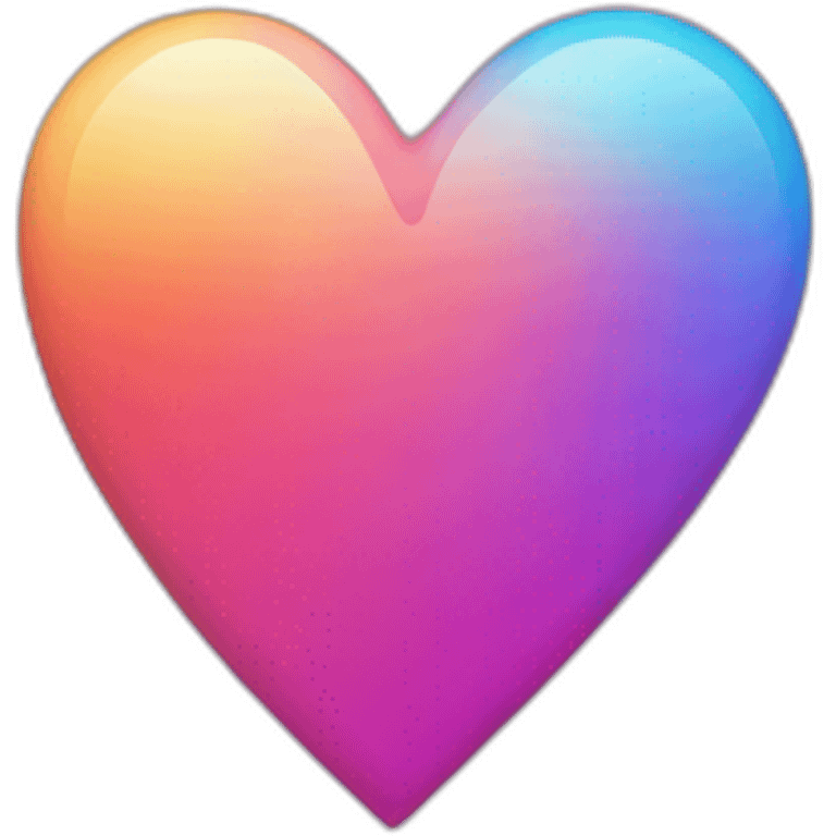 A gradient heart emoji