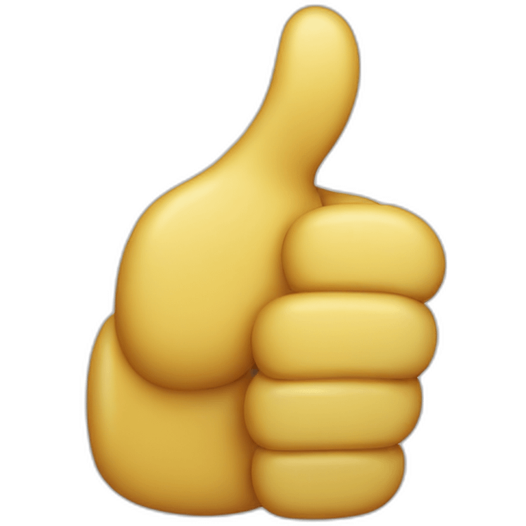 thumbs up classic smiley emoji