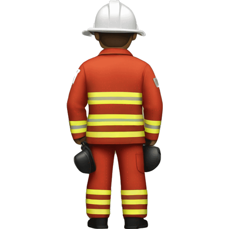 fireman standing from behind emoji