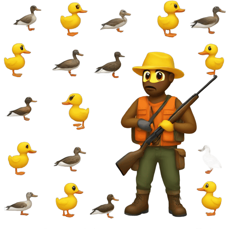 Duck hunting  emoji