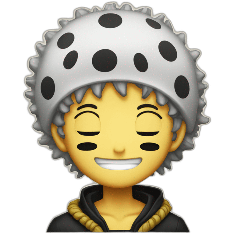 Trafalgar Law from One Piece smileing emoji