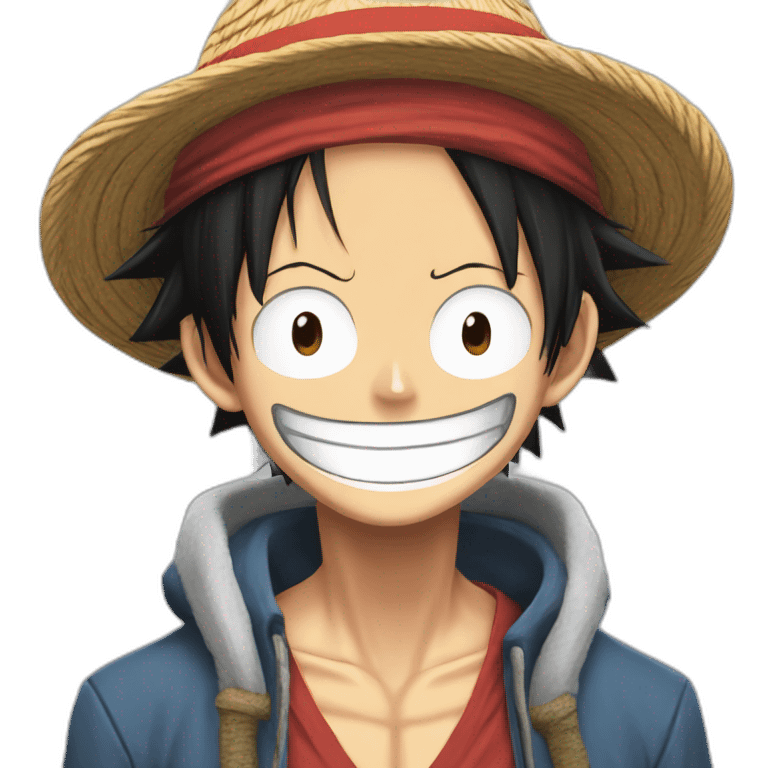 Monkey D luffy com cicatriz emoji