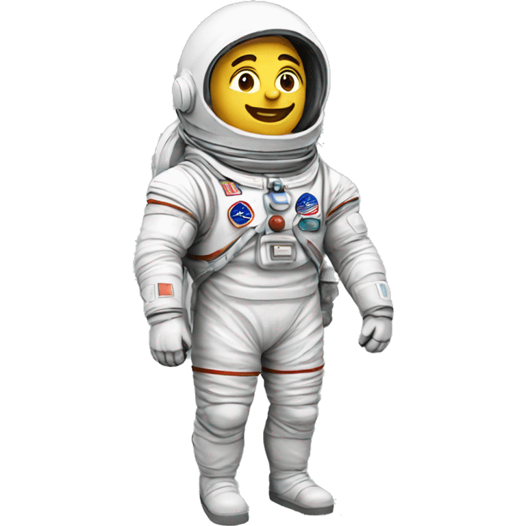 Greek statue of an astronaut emoji