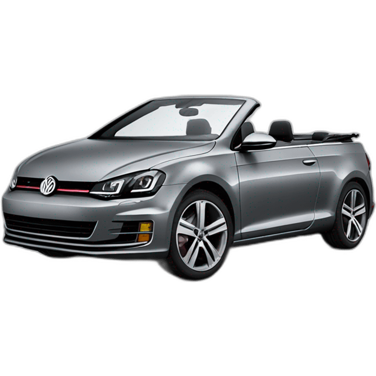 vw golf cabriolet metallic gray karman emoji