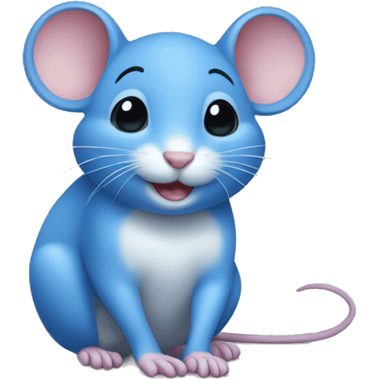 Blue mouse emoji