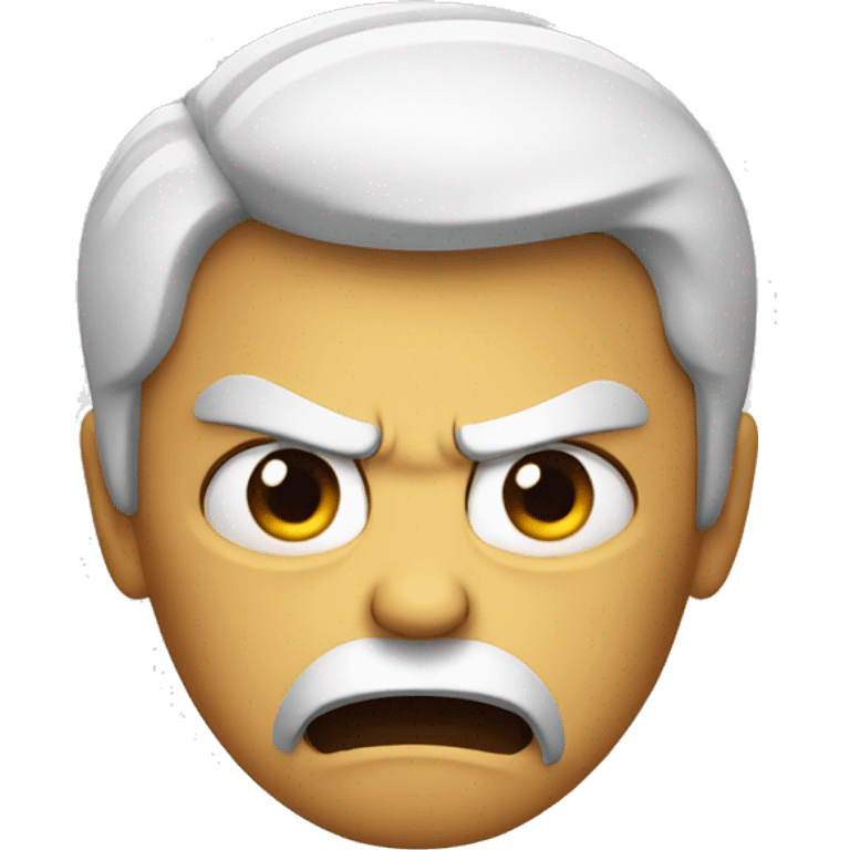 Angry face emoji