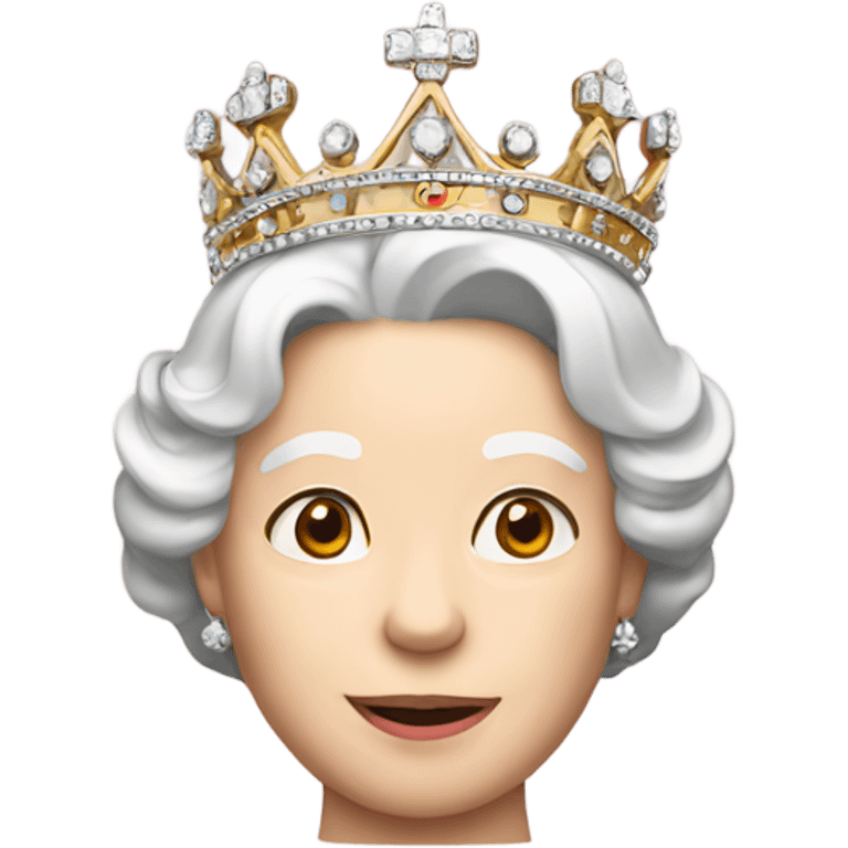 Elizabeth II crown emoji