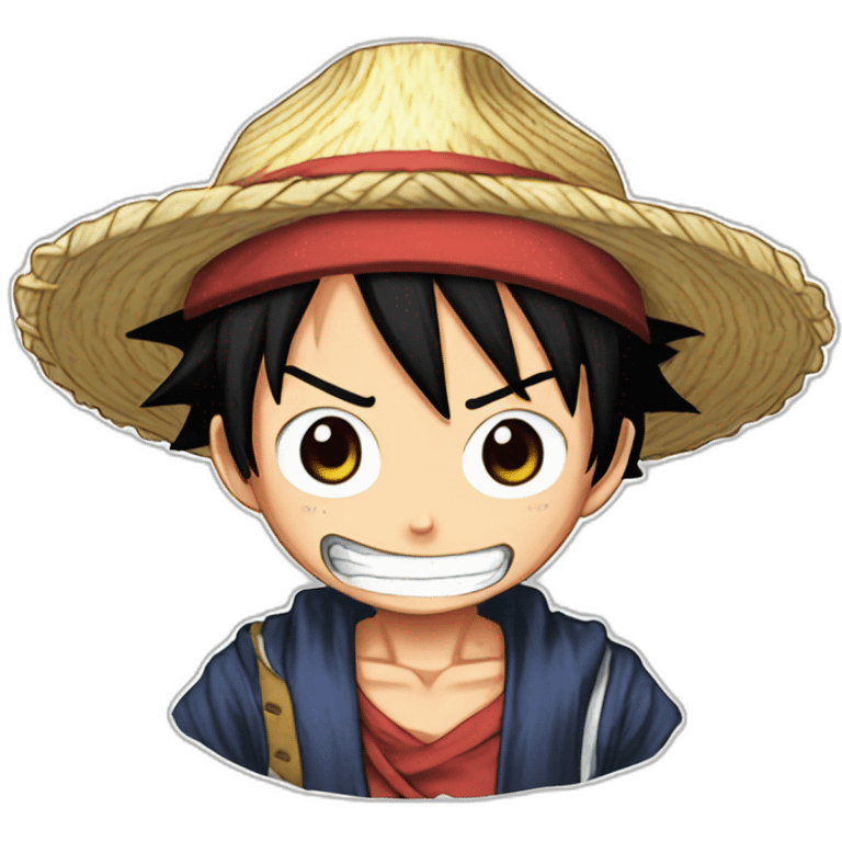 luffy in gear five emoji