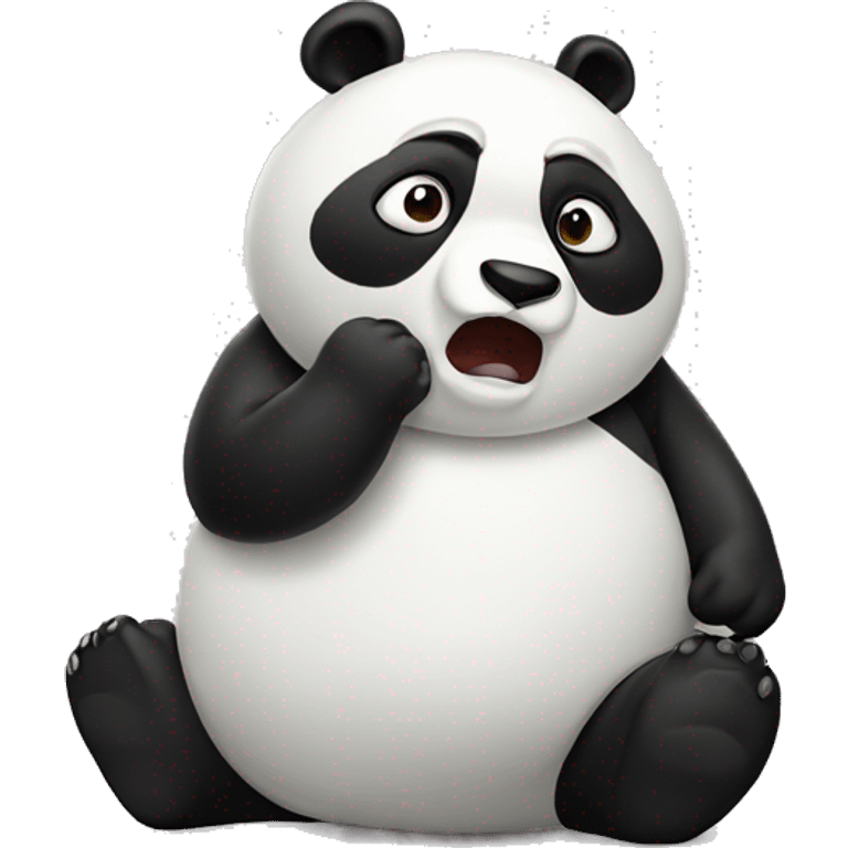 Panda farting emoji