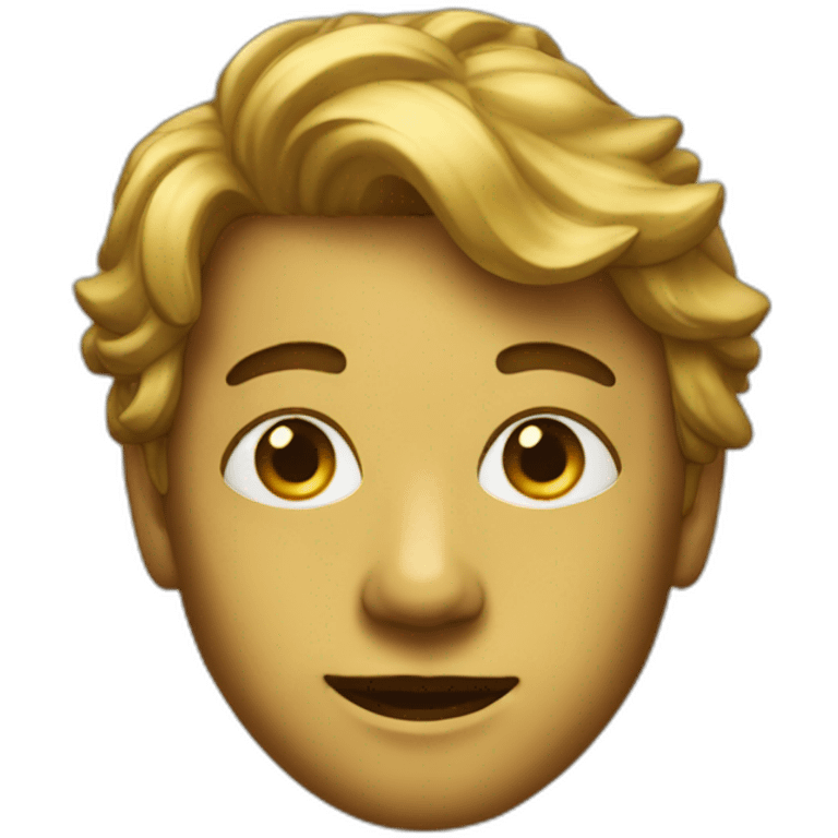 Golden portrait emoji