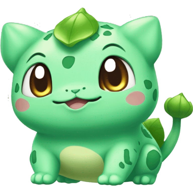 Kawaii Chibi Bulbasaur emoji