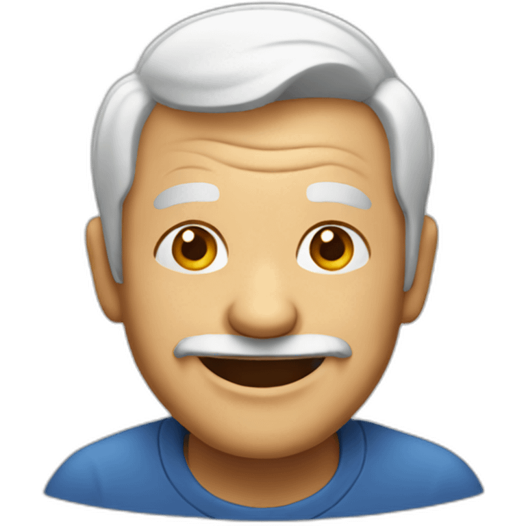 Old man smiling emoji