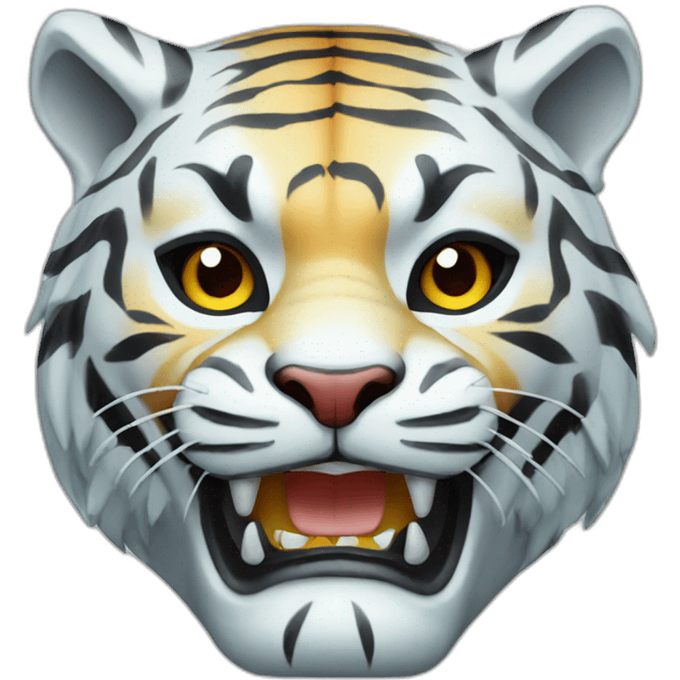 Crystal tiger Japanese mask emoji