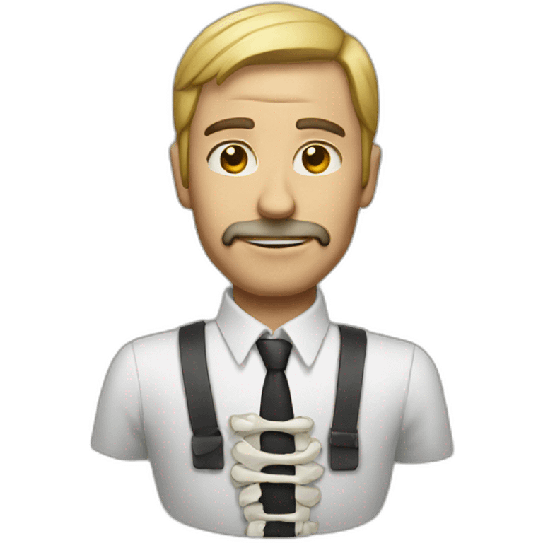 Man with skeleto emoji