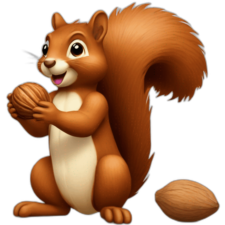 squirrel with nut emoji