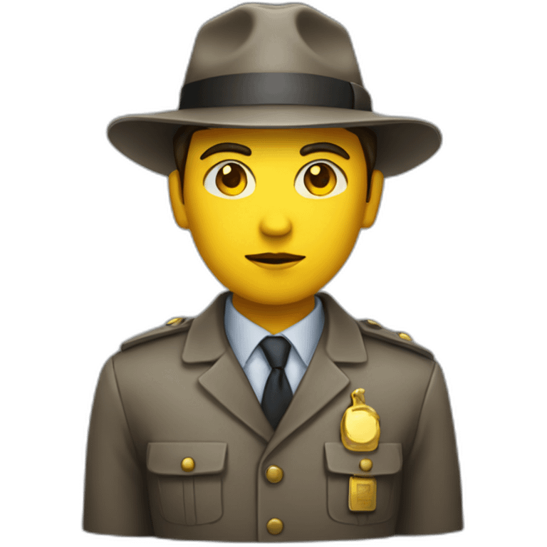 gender ambiguous detective with yellow skin emoji