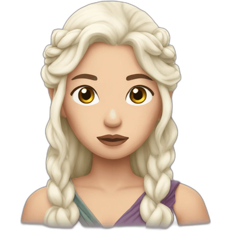 Daenerys with hand on the face emoji