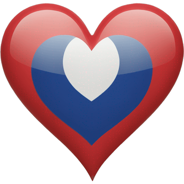 heart flag of france emoji