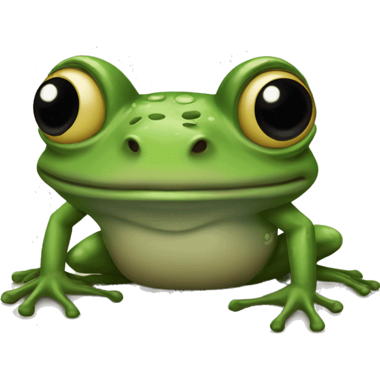 An old frog emoji