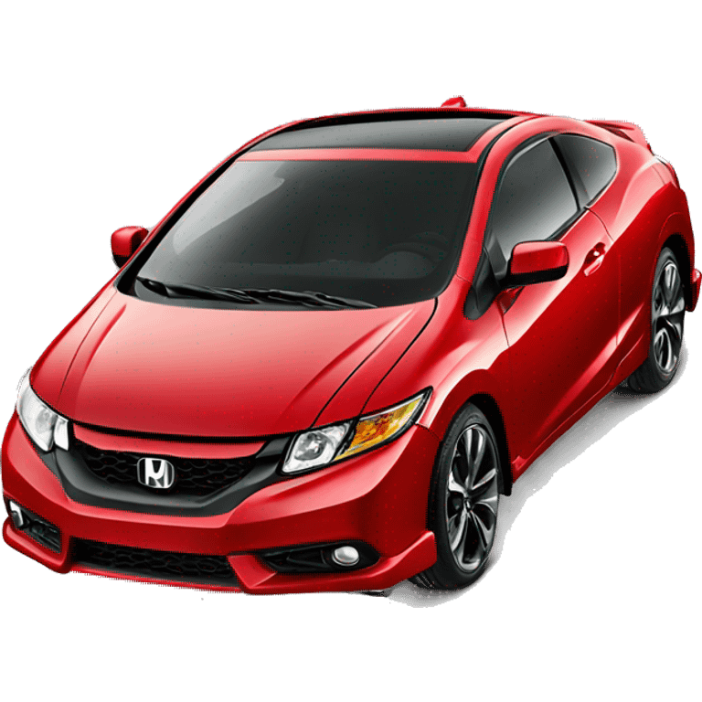 Red 2014 Honda civic si coupe  emoji