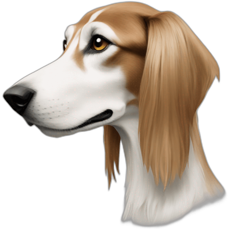 Saluki in profile emoji