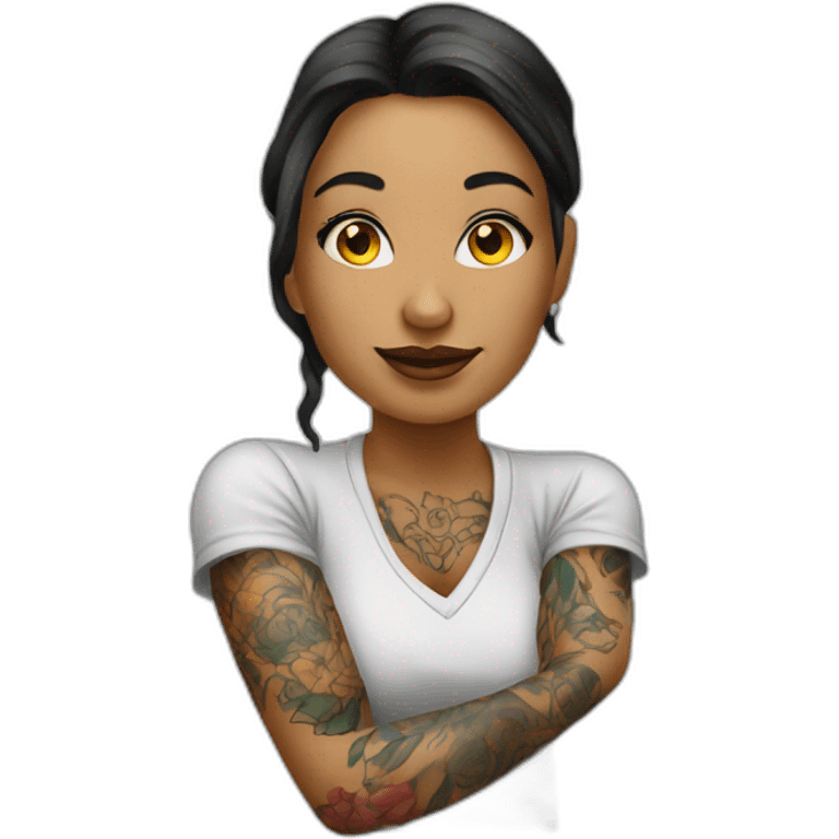 Tattoo artist female emoji