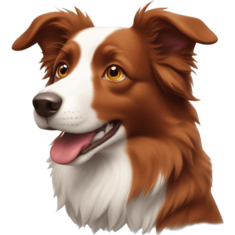 Red border collie emoji