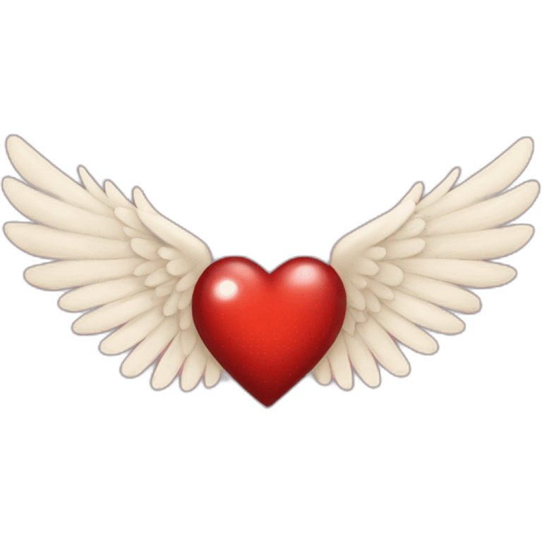 wing heart bloond emoji