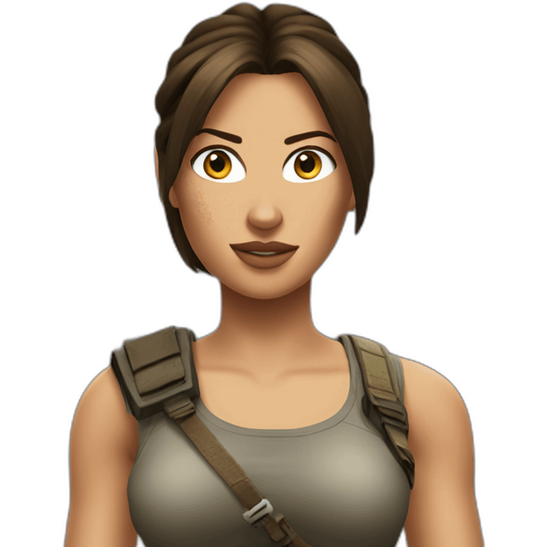 lara croft emoji