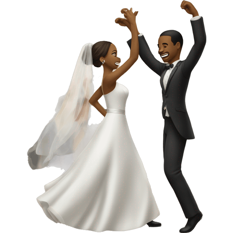 couple dance on wedding emoji