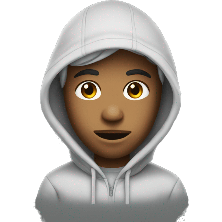 Skaky in hoodie nike emoji