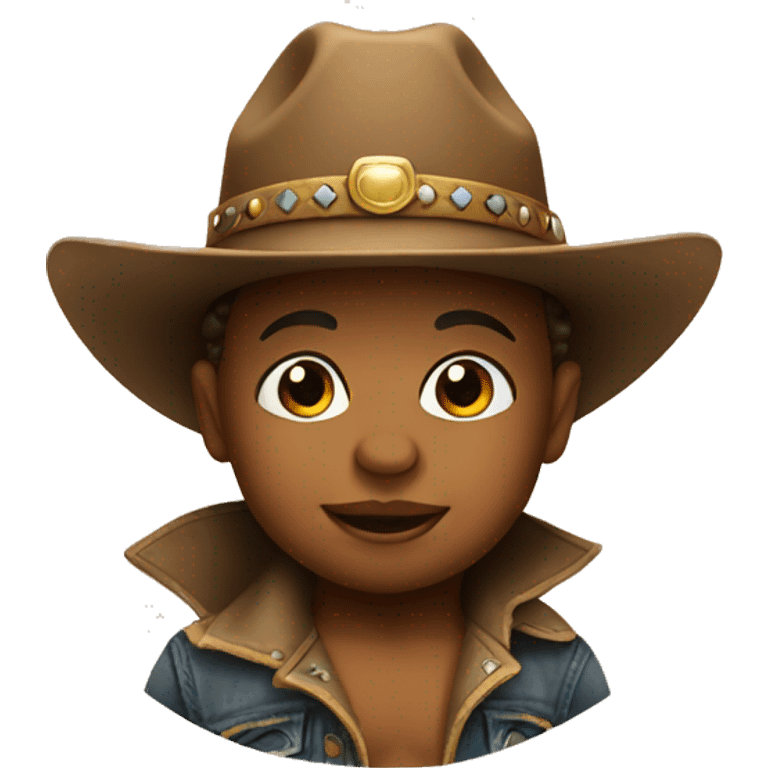 Baby with a western hat  emoji