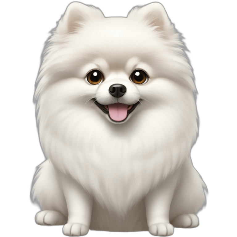 White pomeranian emoji