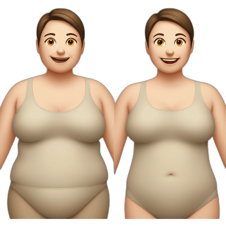 Weight loss before and after  emoji